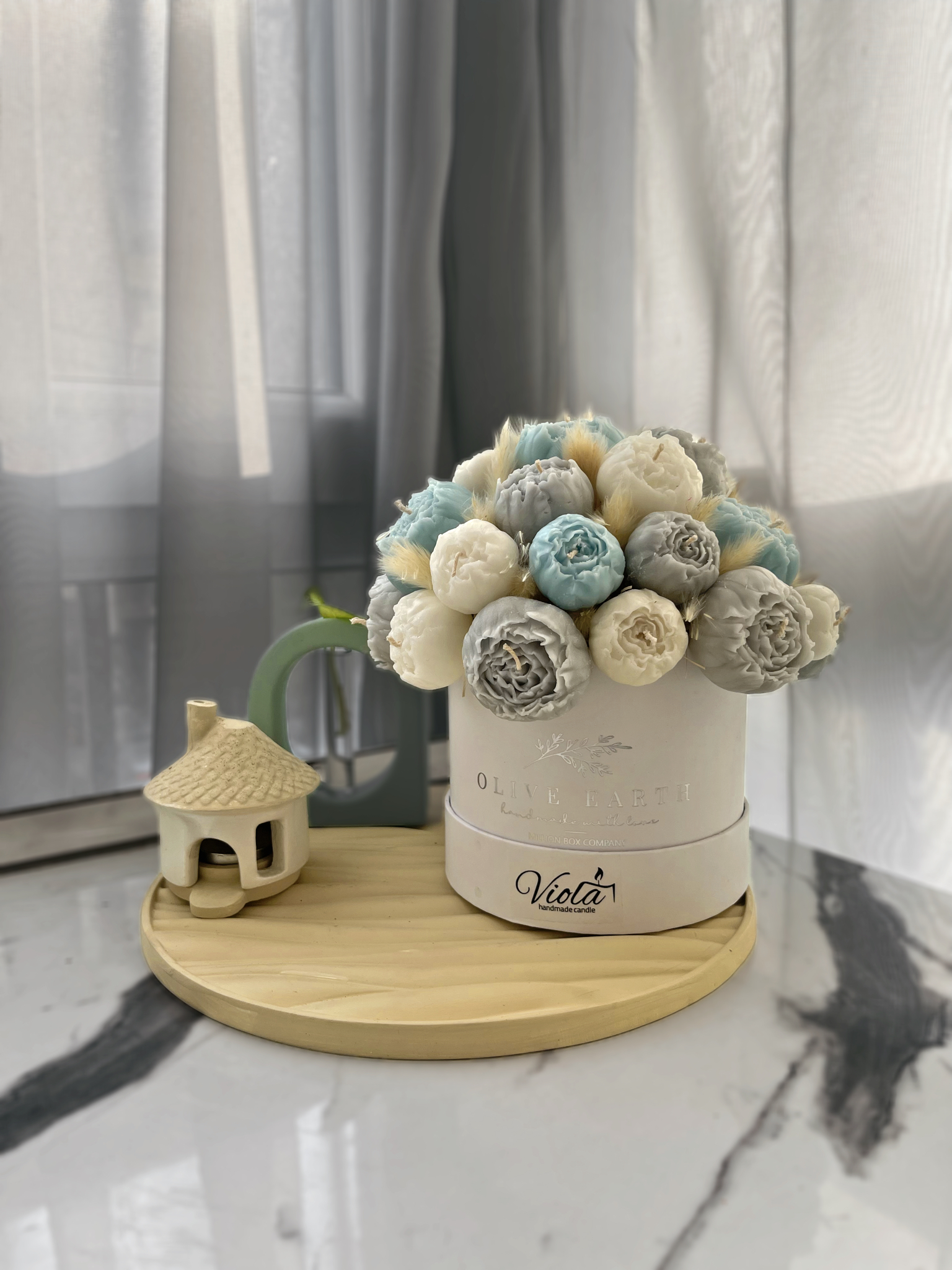 باکس گل جاودان پیونی