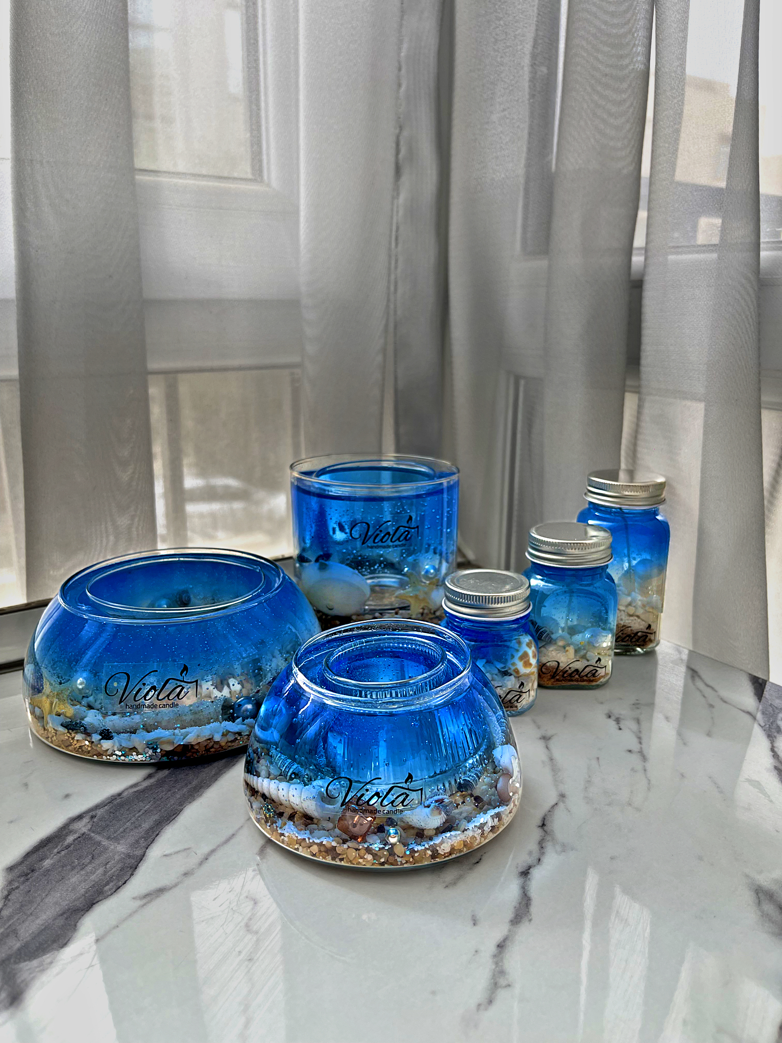 جاوارمر دوجداره ژله ای دریایی آبی کاربنی