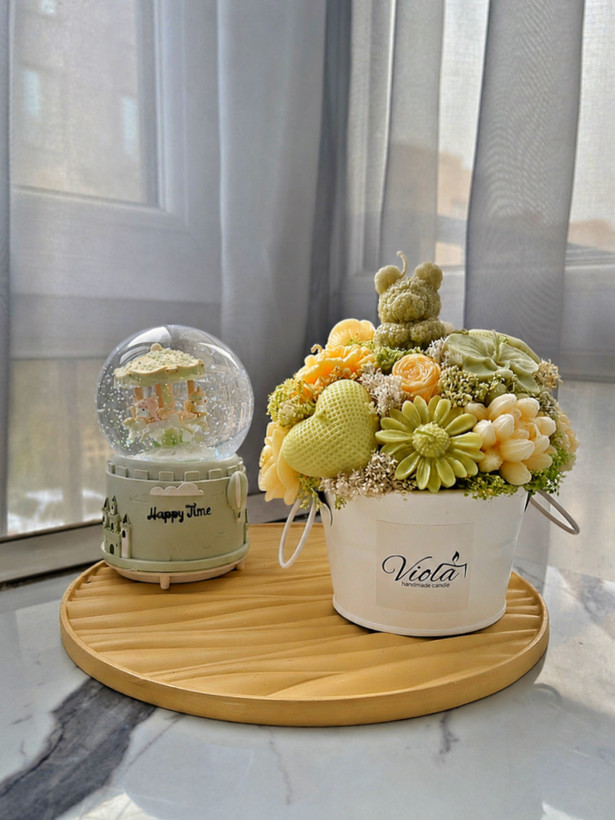 باکس گل جاودان تدی