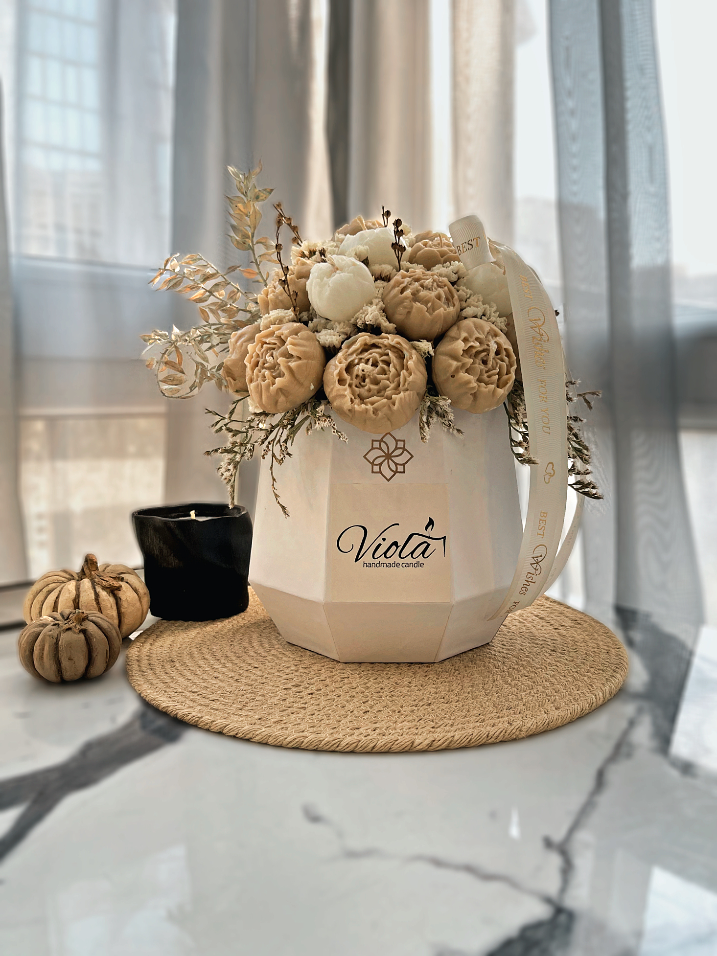 باکس گل مخروطی پیونی
