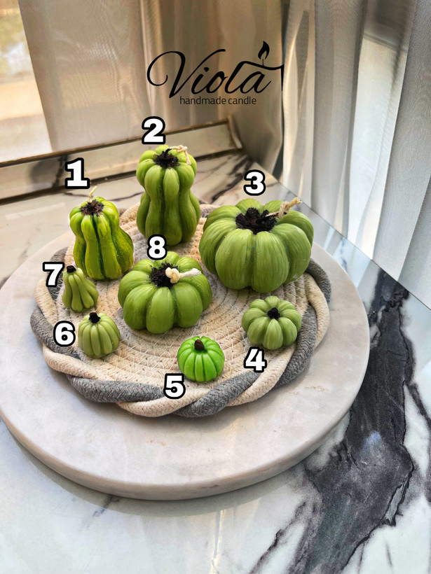 شمع کدوتنبل پاییزی